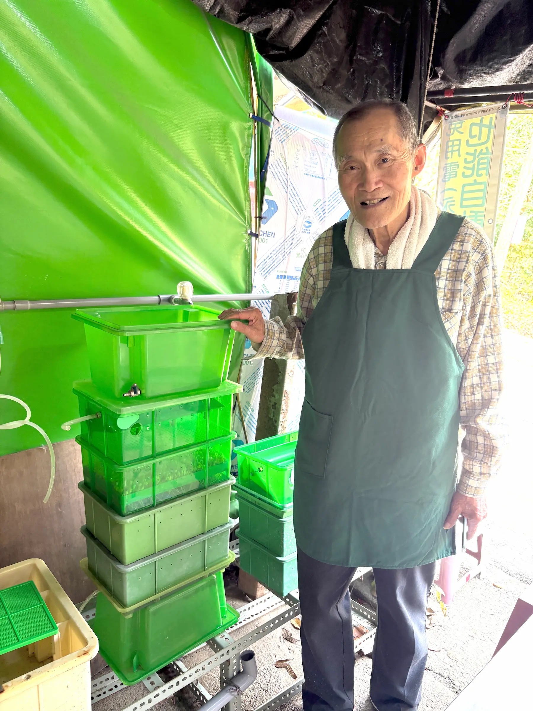 賴文啟與發芽機(攝影/Anson)